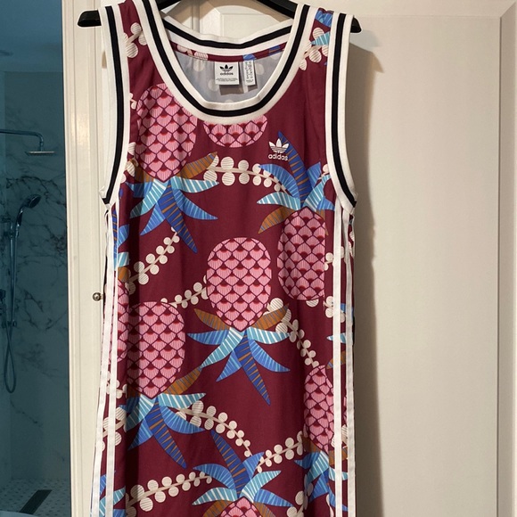 Adidas Women Size Small Farm Collection Jersey Dress - Picture 2 of 6